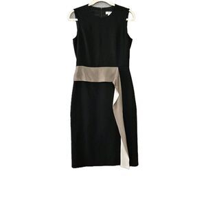 Max Mara Women's Made In Italy Etere Midi Sleeveless Black Dress 6